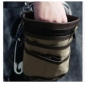 Beige Canvas With Zipper Waist Bags