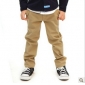 Beige Loose Pure Cotton Children's Pants & Trousers