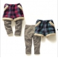 Two Pieces With Lattice Cotton & Wool Children's Pants & Trousers