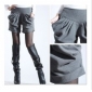 Gray With Ruffles Slim & Stylish Women's Shorts