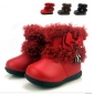 Red Anti-slip Flat Bottom Baby Boots