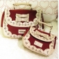 Red With Bow Lace Handbags