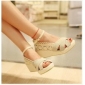 Ivory Lace Breathable Women's Sandals