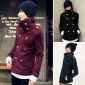 Double-breasted Woollen Big Fold-over Collar Other Men's Clothing