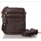 Brown Leather With Zipper Shoulder Bags
