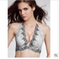V Type Embroidery White Sexy Underwear
