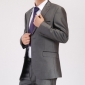 With Button Silver Single Breasted Other Men's Clothing