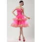 Beading Watermelon Red With Purfle Short/ Mini Wedding Dresses