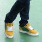 Green & Yellow Artificial Leather Anti-slip Men's Casual Shoes