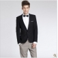 With Tie Polyester Pure Plain Men's Suits