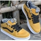 Yellow Flat Bottom Canvas Men's Casual Shoes