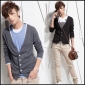 Cardigan With Button Thin Men's Sweaters