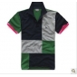 Fold-over Collar Mixcolor Thicken Men's T-Shirts