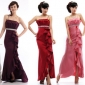 Pure Color Split Front Sexy Asymmetrical Wedding Dresses