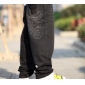 Gray Loose-fitting With Lletters Men's Jeans