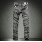 Gray Buttons Decoration Without Deformation Men's Jeans