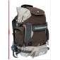 Gray & Coffee Waterproof With Many Buttons Hiking Backpacks