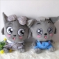 Gray A Couple Grey Wolf Stuffed & Plush Animal
