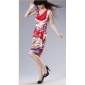 Sleeveless Colourful Knee Length Dresses