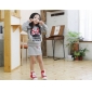 Gray Long Sleeve With Mini Dress Children's Shirts & Tops