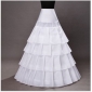 White Four Layers With Ruffles Bridal Petticoats
