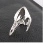 Silver With Hollow Titanium Steel Wedding Rings