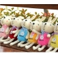 Ivory Rabbit Shape Many Colours Stuffed Plush Animal