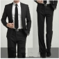 Black Cotton Formal Business Men's Suits