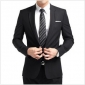 Black Single Breasted Business Men's Suits