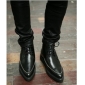 Black Pointed Heavy Men's Casual Boots