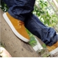 Brown Flat Bottom Lace Up Men's Fashion Casual Boots