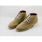Lace Up Pointed PU Leather Men's Casual Boots