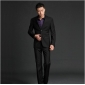 Black Single Breasted Business Men's Suits