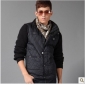 Black With Lattice Winter Men's Jackets