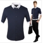 Dark Colour Short Sleeve Business Men's Shirts