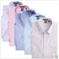 With Stripes Short Sleeve Cotton Men's Shirts
