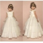 White Sleeveless Many Layers Flower Girl Dresses