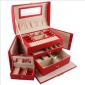 Red Many Layers Mirror In Jewelry Boxes