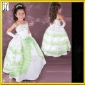 Baby Doll-like Three Layers Embroidered Lace Flower Girl Dress