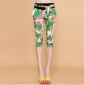 Green 7 Points Loose Women's Pants