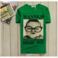 Green Cartoon Images On Casual Men's T-Shirts