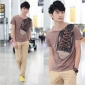Coffee Shoes Images On Short Sleeve Men's T-Shirts