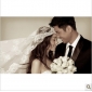 White Lace Flowers On Bridal Veils