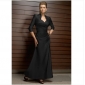Black Long Sleeve Zipper Empire Mother of the Bride Dresses