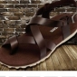 Dark Brown Leather Super Soft Men's Sandals