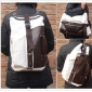 Brown White Canvas Fashion Backpacks
