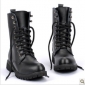Black Leather Fashion Men's Casual Boots