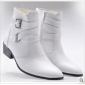 With Zipper White Fashion Men's Casual Boots