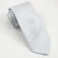 Silver Business With Small Lattice Ties