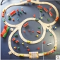100 Pieces Wooden Children's Train Puzzles